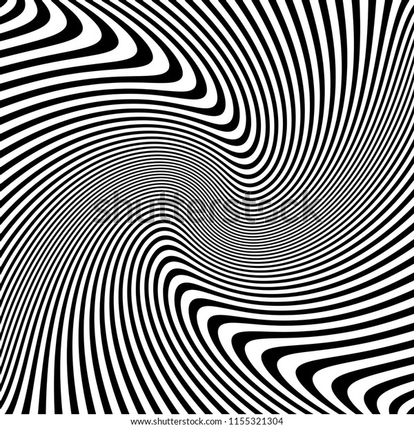 Abstract Wavy Lines Texture Illusion Torsion Stock Vector (Royalty Free ...