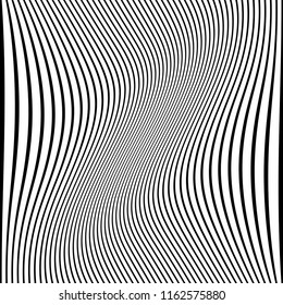 Textura de líneas onduladas abstractas. Fondo rayado. Arte vectorial.