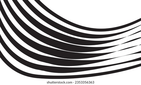 pasos de ilustración vectorial de líneas onduladas abstractas