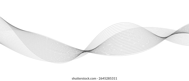 abstract wavy lines vector illustration. eps10