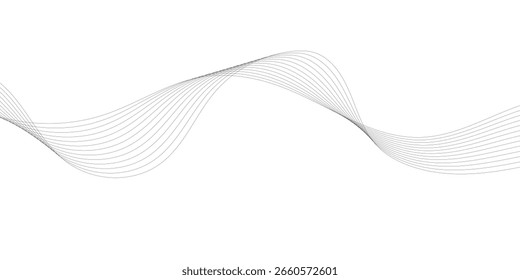 abstract wavy lines vector illustration