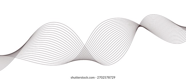Abstractas Ilustración vectorial de líneas onduladas.