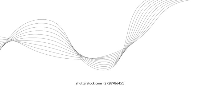 Abstractas Ilustración vectorial de líneas onduladas. EPS10
