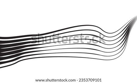 abstract wavy lines vector illustration eps