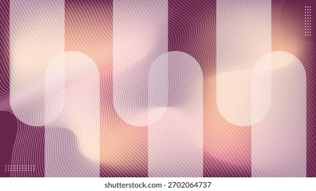 Abstract Wavy Lines Vertical Gradient Overlay Background. Vector Illustration, great for stylish digital cover.