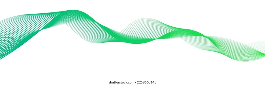 abstract wavy lines yellow green element
