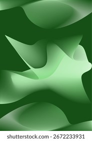 Abstract wavy liquid background. Gradient mesh. Variation set. green soft light color blend. Modern design template for posters, ad banners, brochures, flyers, covers, websites. Vector EPS