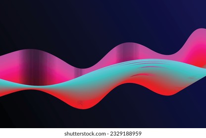 Abstract wavy liquid color wallpaper element, modern day background in Futuristic technology concept for your graphic design, vector art illustration