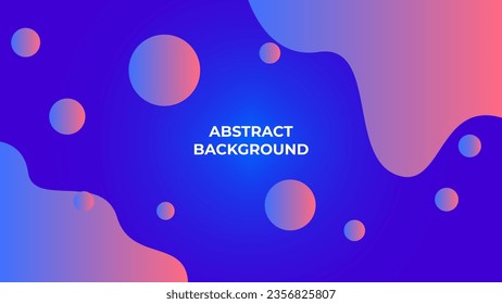 Abstract wavy liquid colorful background with gradient style