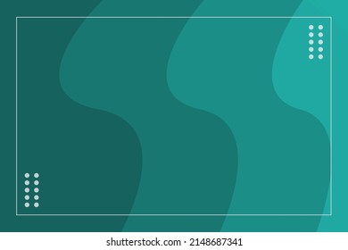 Abstract Wavy Liquid With Green Background
