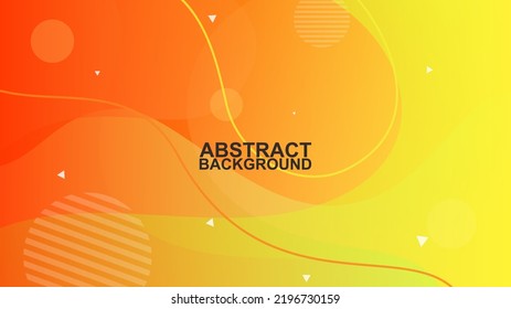 abstract wavy modern orange green background vector illustration EPS10