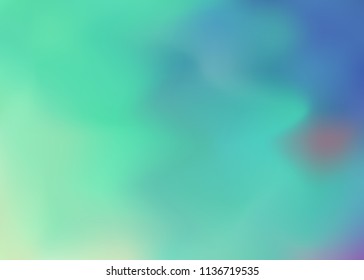 Abstract wavy multicolored blurred background gradient. Vector modern trendy decoration for concept design, illustrations, business infographic, social media, web applications. 