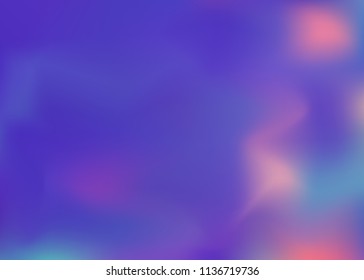 Abstract wavy multicolored blurred background gradient. Vector modern trendy decoration for concept design, illustrations, business infographic, social media, web applications. 