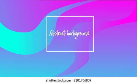 Abstract wavy neon  background can be used as wallpaper, for web design as banner, for flyer, card, brochure print. Vector illustration.