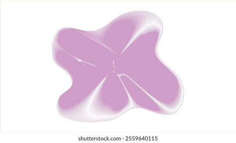 Abstract wavy object on black background. Vector illustration design. Eps 10. 