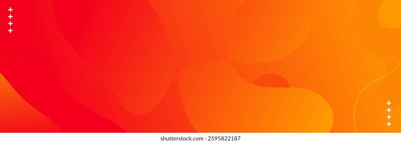 Abstract wavy orange background with gradient color for wallpaper, web, banner, and others