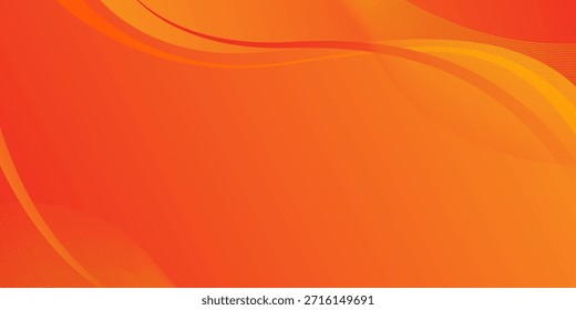 Fundo laranja ondulado abstrato com gradiente suave