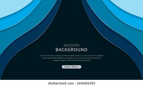 Abstract wavy papercut background , background can used for wallpaper or design , vector. colorful background vector design