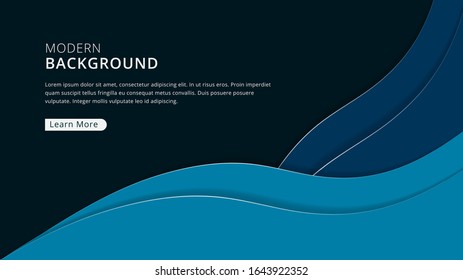 Abstract wavy papercut background , background can used for wallpaper or design , vector. colorful background vector design