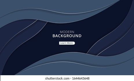 Abstract wavy papercut background , background can used for wallpaper or design , vector. colorful background vector design
