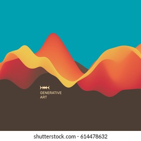 Abstract wavy pattern. Background for design. Vector Illustration for banner, flyer, book cover, poster.