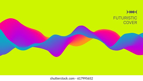 Abstract wavy pattern. Background for design. Vector Illustration for banner, flyer, book cover, poster.