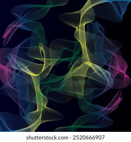 abstract wavy pattern background vector