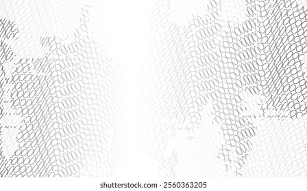 Abstract wavy pattern of black elliptical lines on a white background, creating a dynamic, flowing texture. Ideal for art, design, and background themes