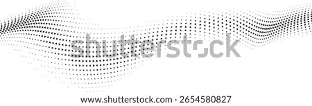 Abstract wavy pattern of black triangles on a white background