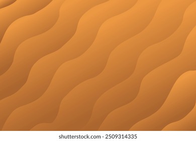 Abstract wavy pattern, brown gradient organic background. Aesthetic groovy chocolate or coffee color wallpaper with geometric curvy lines texture. Perfect for elegant presentation, web banner, poster