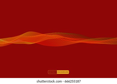 Abstract wavy pattern. Business concept illustration. Vector background for design.