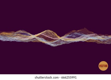 Abstract wavy pattern. Business concept illustration. Vector background for design.