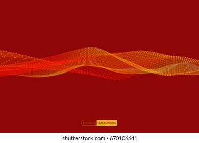 Abstract wavy pattern. Business concept illustration. Vector background for design.