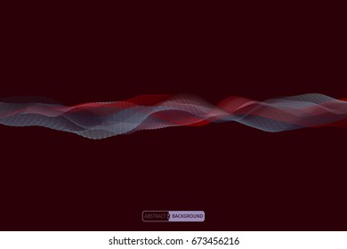 Abstract wavy pattern. Business concept illustration. Vector background for design.