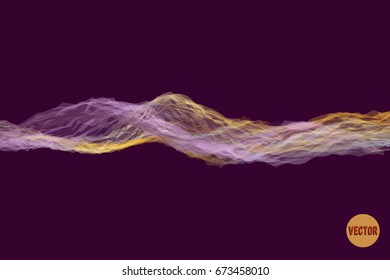 Abstract wavy pattern. Business concept illustration. Vector background for design.