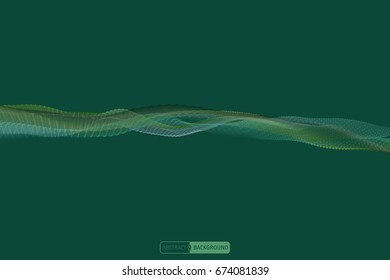 Abstract wavy pattern. Business concept illustration. Vector background for design.