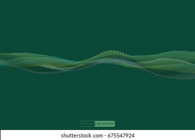 Abstract wavy pattern. Business concept illustration. Vector background for design.