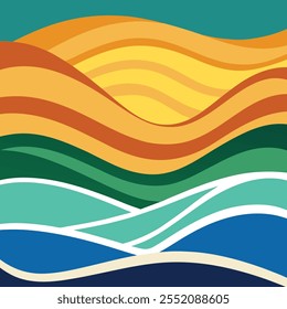 Abstract Wavy Pattern for Creative Backgrounds