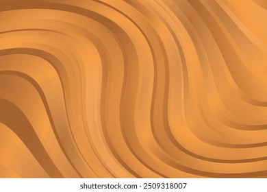 Abstract wavy pattern, gold, brown color elegant background. Aesthetic chocolate or coffee beauty wallpaper, glowing backdrop with geometric curvy lines texture. Perfect for elegant presentation