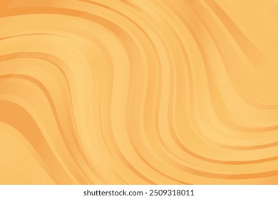 Abstract wavy pattern, gold color elegant background. Aesthetic beauty wallpaper with glowing geometric curvy lines texture backdrop. Perfect for elegant presentation, web banner, poster