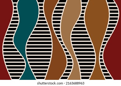 Abstract wavy pattern. Vector Illustration.