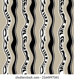 Abstract wavy pattern. Vector Illustration.