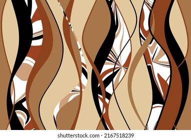 Abstract wavy pattern. Vector Illustration.