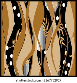 Abstract wavy pattern. Vector Illustration.