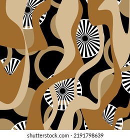 Abstract wavy pattern. Vector Illustration.