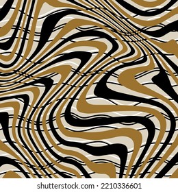Abstraktes gewelltes Muster. Vektorgrafik.
