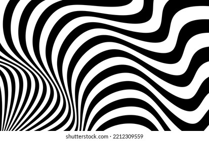 Abstract wavy pattern. Vector Illustration.