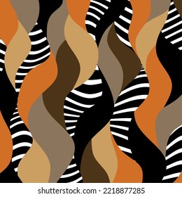 Abstract wavy pattern. Vector Illustration.