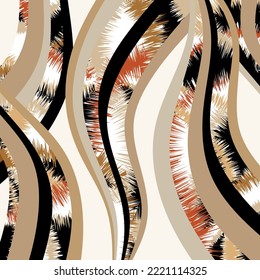 Abstract wavy pattern. Vector Illustration.