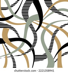 Abstract wavy pattern. Vector Illustration.